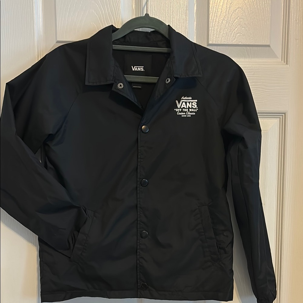 Vans Black Windbreaker Jacket